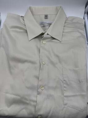 Geoffrey Beene Men's Wrinkle Free Regular Fit Long Sleeve Dress Shirt, Size 17 1